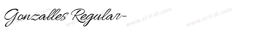 Gonzalles Regular字体转换 Gonzalles Regular字体转换